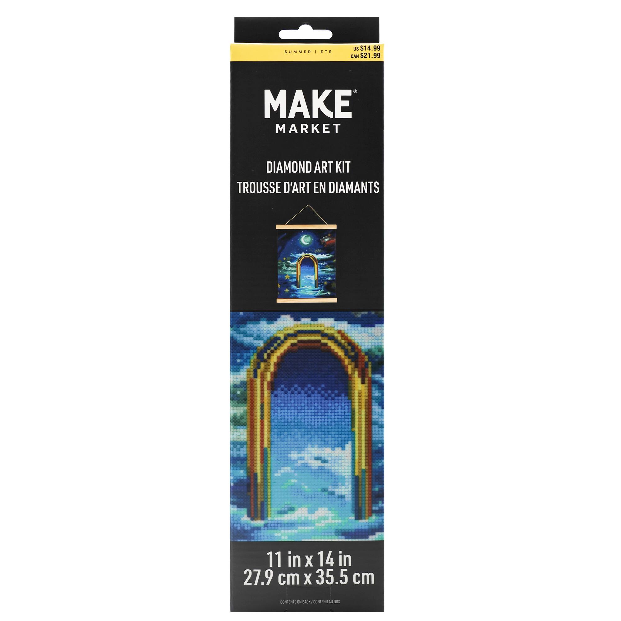 11" x 14" Moon & Stars Diamond Art Kit by Make Market®